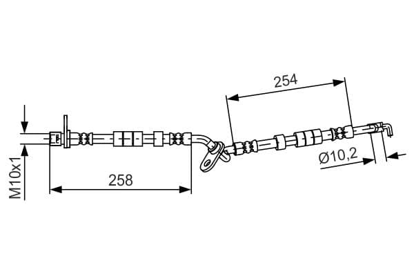 Bosch BH1479 Fren boru hortumu; ön küçük görsel 5