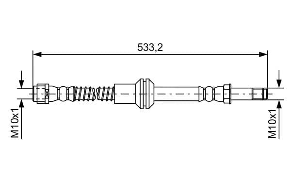 Bosch BH1493 Fren boru hortumu; ön küçük görsel 5