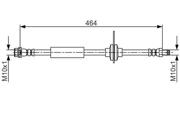 Bosch BH1586 Fren boru hortumu; Arka 1