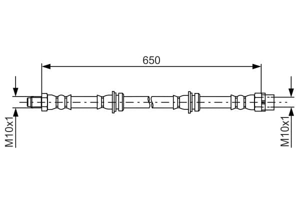 Bosch BH1666 Fren boru hortumu; Arka küçük görsel 5