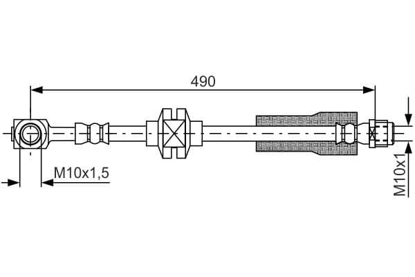 Bosch BH1693 Fren boru hortumu; ön küçük görsel 5