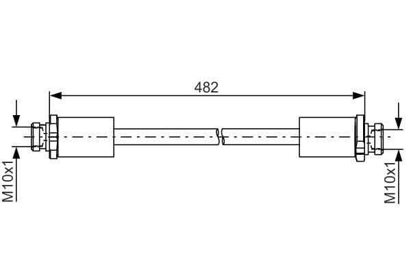 Bosch BH1716 Fren boru hortumu; Arka küçük görsel 5