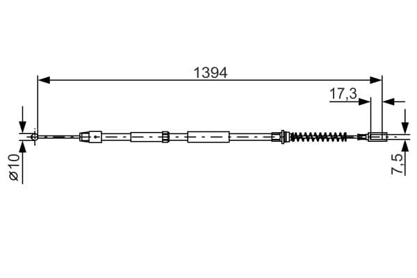Bosch BC927 Fren kablosu 1