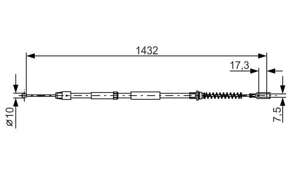 Bosch BC928 Fren kablosu 1