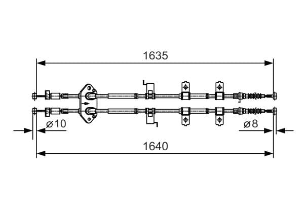 Bosch BC948 Fren kablosu 1