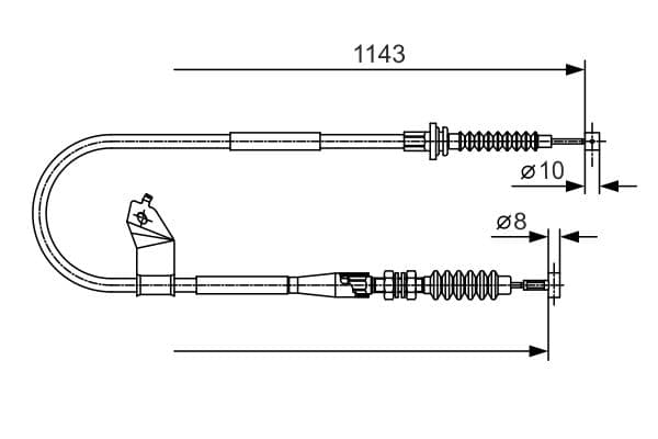 Bosch BC949 Fren kablosu 1