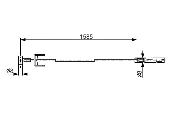 Bosch BC1039 Fren kablosu 1