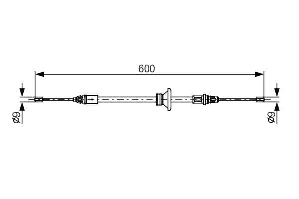 Bosch BC1040 Fren kablosu 1