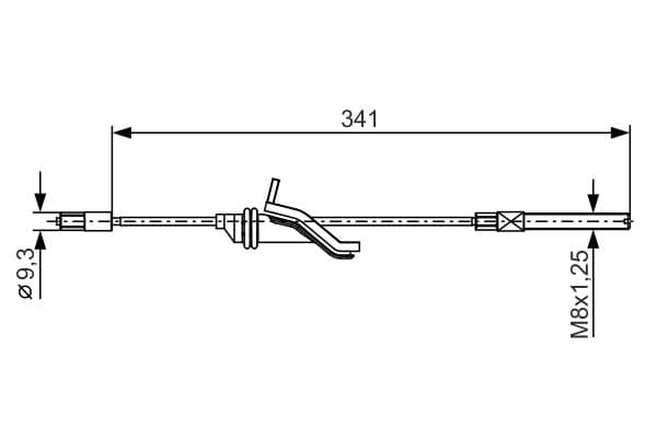Bosch BC1082 Fren kablosu 1