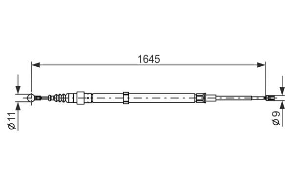 Bosch BC1085 Fren kablosu 1