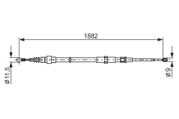 Bosch BC1087 Fren kablosu 1