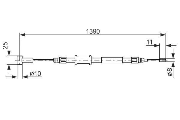Bosch BC170 Fren kablosu küçük görsel 5
