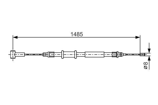 Bosch BC1107 Fren kablosu 1