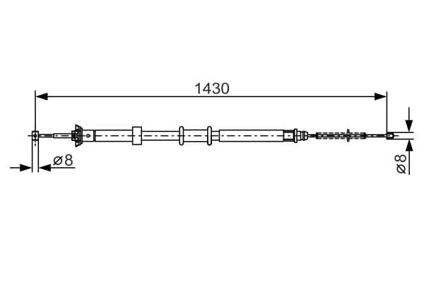 Bosch BC1124 Fren kablosu 1