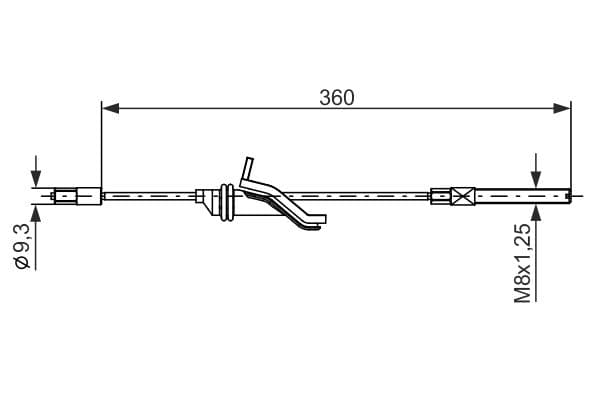 Bosch BC1163 Fren kablosu 1
