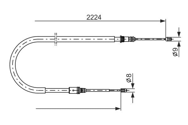 Bosch BC1187 Fren kablosu 1