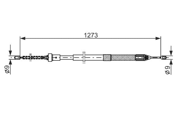 Bosch BC1192 Sol fren kablosu 1