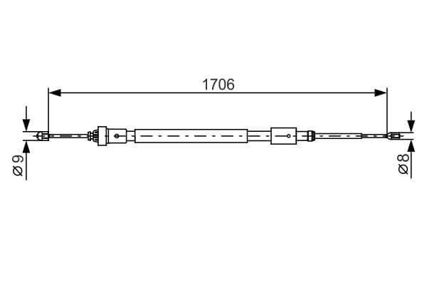 Bosch BC1200 Fren kablosu 1