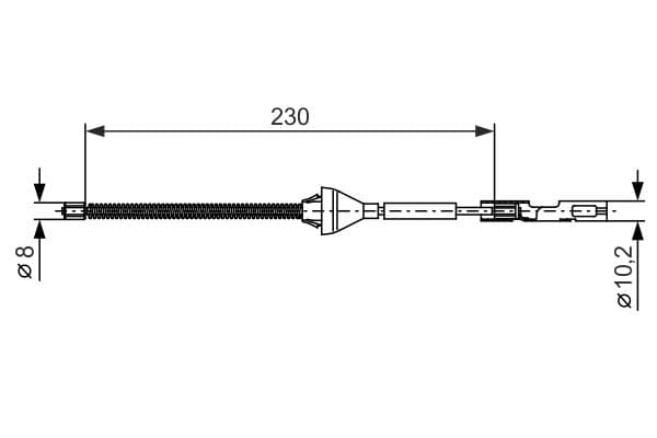 Bosch BC 1254 Fren kablosu 1