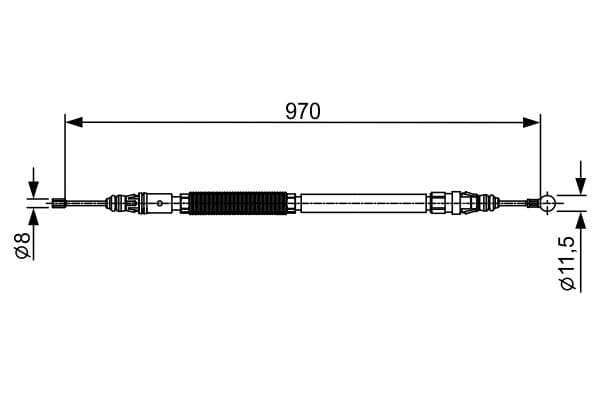 Bosch BC2429 Sağ fren kablosu 1