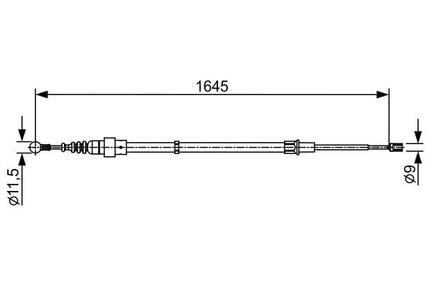 Bosch BC2451 Fren kablosu 1