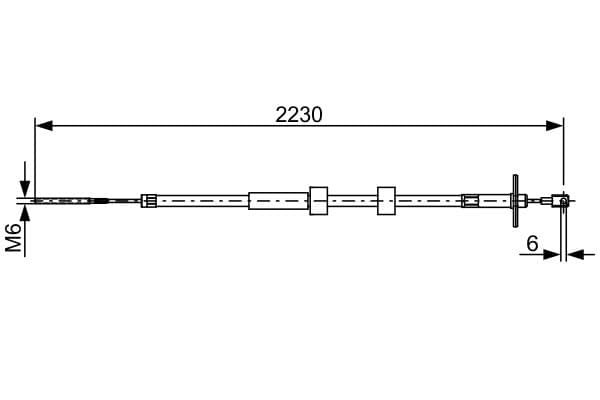 Bosch BC2500 Fren kablosu 1