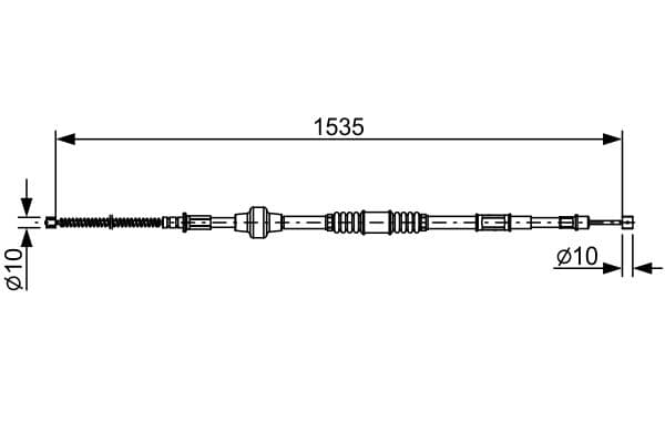Bosch BC2533 Sol fren kablosu 1