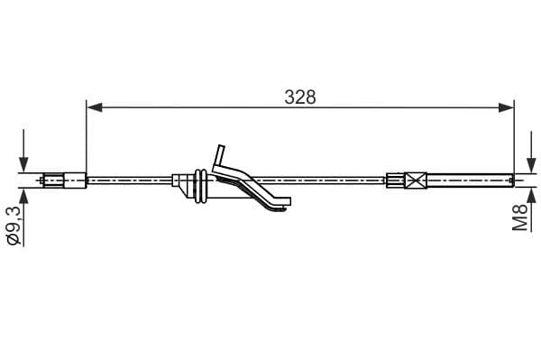 Bosch BC2545 Fren kablosu 1