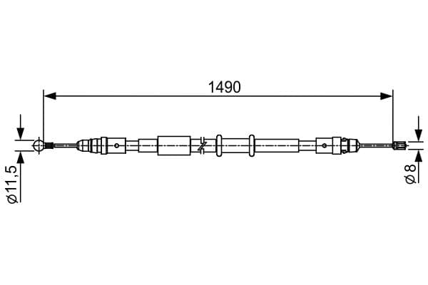Bosch BC2553 Fren kablosu 1