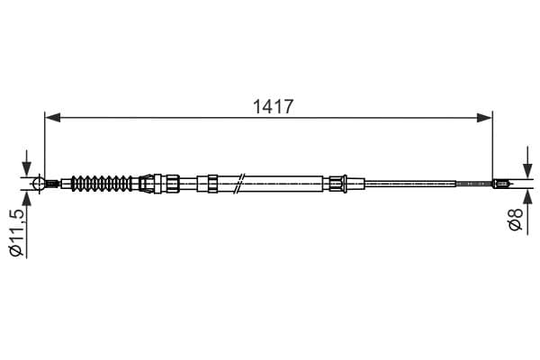 Bosch BC2583 Fren kablosu 1