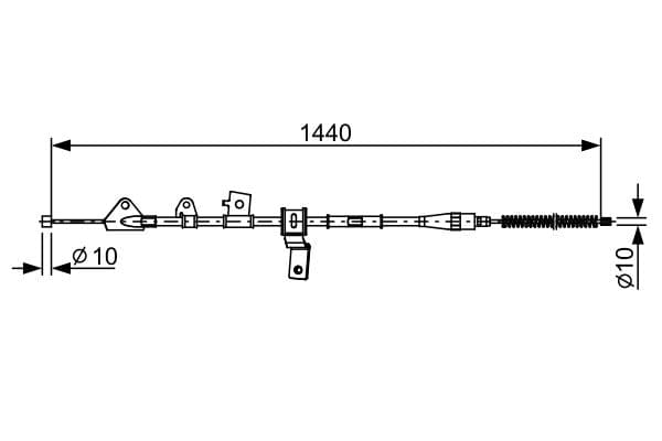 Bosch BC2647 Fren kablosu küçük görsel 5