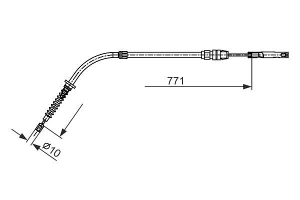 Bosch BC2658 Sağ fren kablosu küçük görsel 5