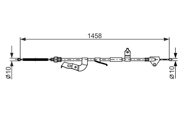 Bosch BC2662 Sağ fren kablosu küçük görsel 5