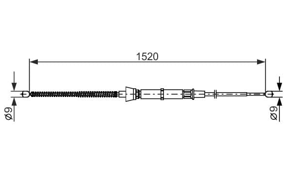 Bosch BC2670 Fren kablosu küçük görsel 5
