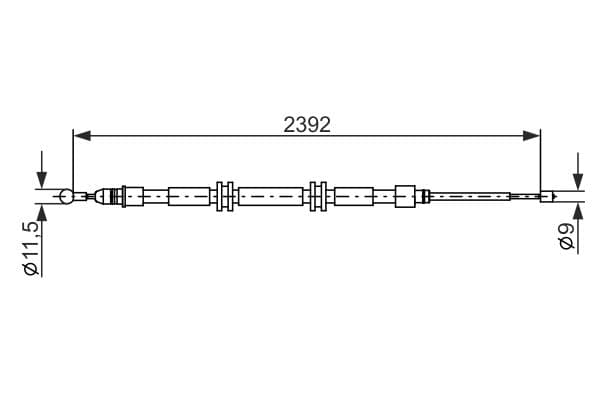 Bosch BC2676 Fren kablosu küçük görsel 5
