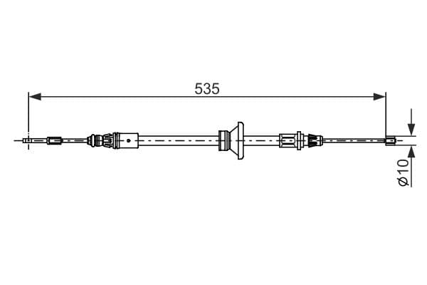 Bosch BC2677 Fren kablosu küçük görsel 5