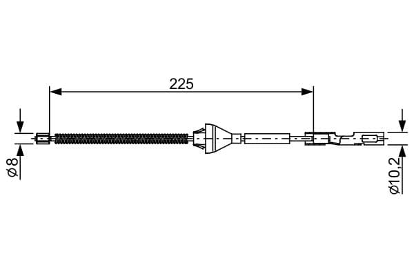 Bosch BC2705 Fren kablosu 1