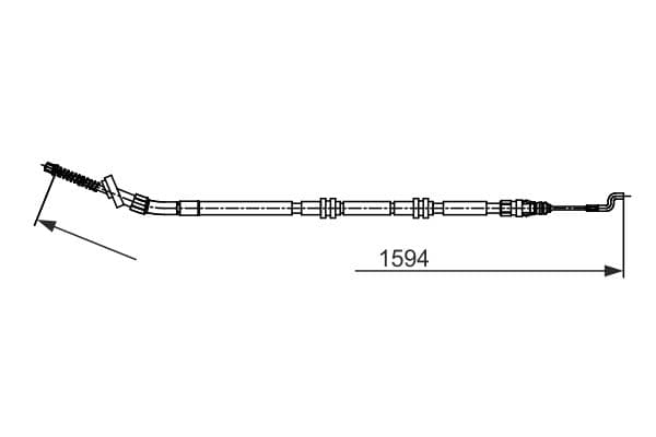 Bosch BC2729 Fren kablosu küçük görsel 5