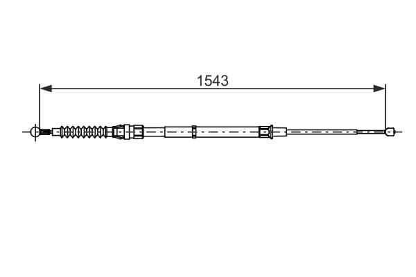 Bosch BC2735 Fren kablosu küçük görsel 5