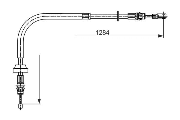 Bosch BC2756 Fren kablosu küçük görsel 5