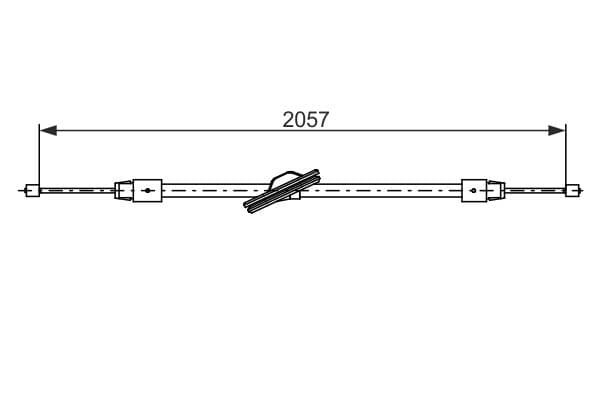 Bosch BC2759 Fren kablosu küçük görsel 5