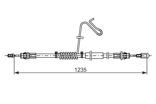 Bosch BC2778 Sağ fren kablosu küçük görsel 5