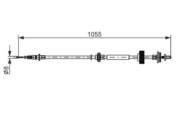 Bosch BC2791 Sağ fren kablosu 1