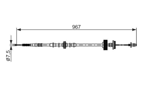 Bosch BC2794 Fren kablosu 1