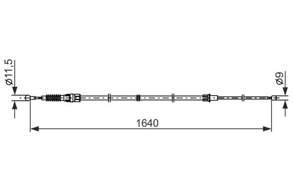 Bosch BC2861 Fren kablosu küçük görsel 5