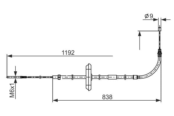 Bosch BC2868 Fren kablosu küçük görsel 5