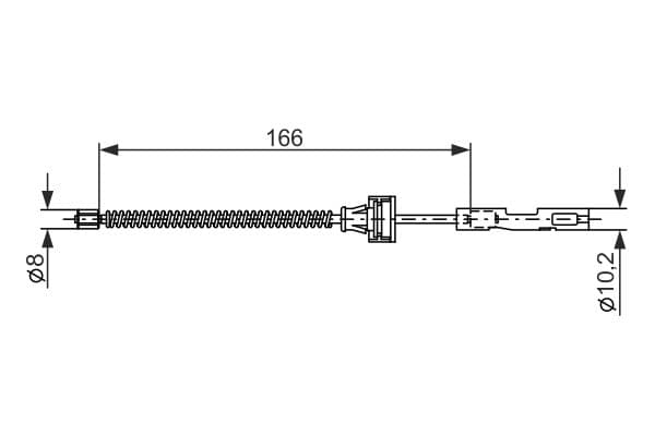Bosch BC2875 Fren kablosu küçük görsel 5