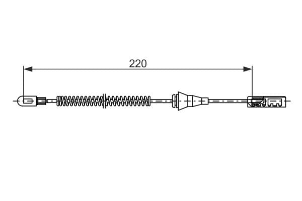 Bosch BC2887 Fren kablosu küçük görsel 5