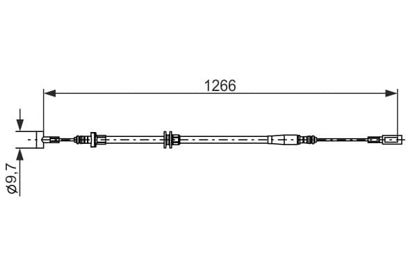 Bosch BC2894 Fren kablosu küçük görsel 5