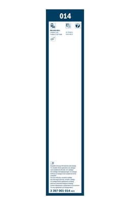 Bosch 014 Silecek lastiği, set küçük görsel 6